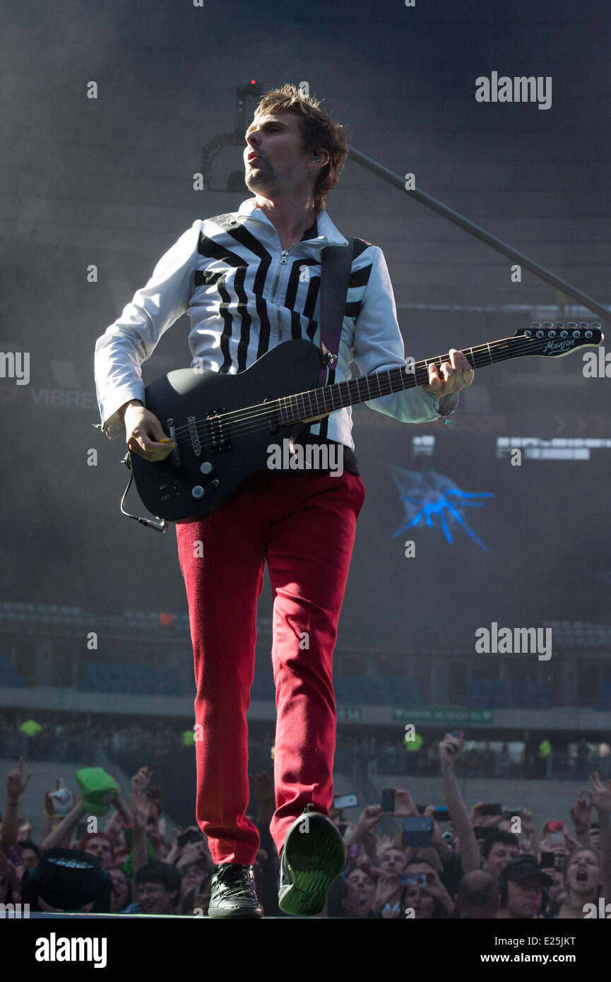 Muse perform live in concert at the Stade de France Featuring: Muse,Matthew  Bellamy Where: Paris, France When: 21 Jun 2013 Cred Stock Photo - Alamy