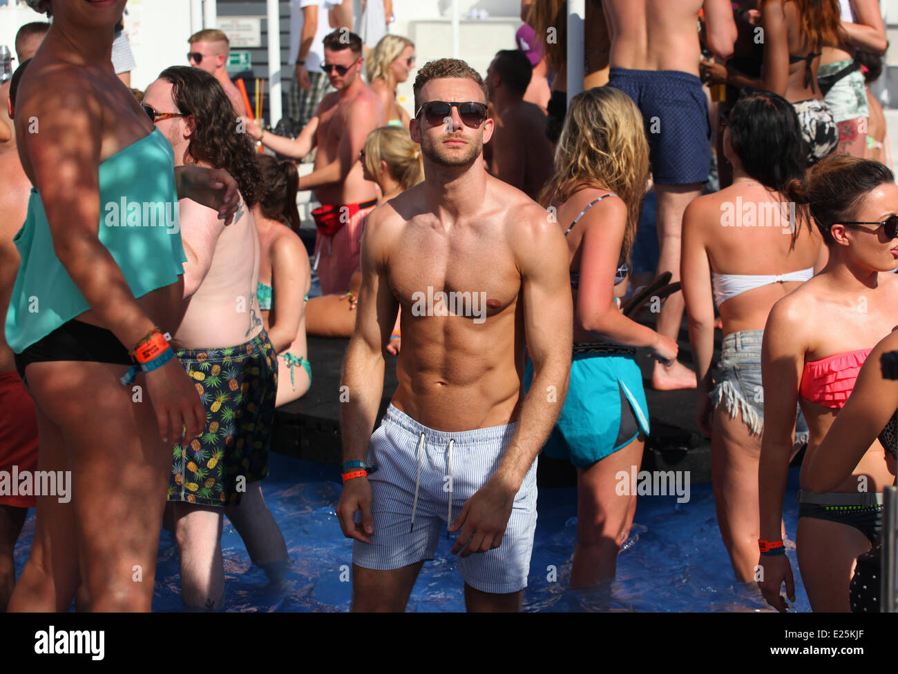 Guests And Tourists Party At Zrce Beach On The Island Of Pag In Croatia Featuring Atmosphere Where Novalja Croatia When 03 Jul 2013 Stock Photo Alamy