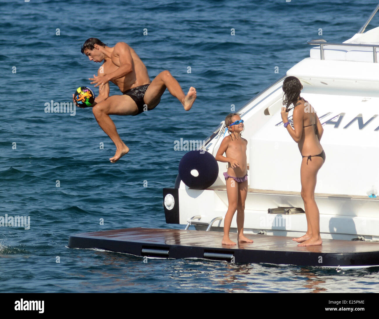 Rafael Nadal and his girlfriend Xisca Perello enjoy a holiday with family  and friends Featuring: Rafael Nadal Where: Majorca, Spain When: 19 Jul 2013  Stock Photo - Alamy