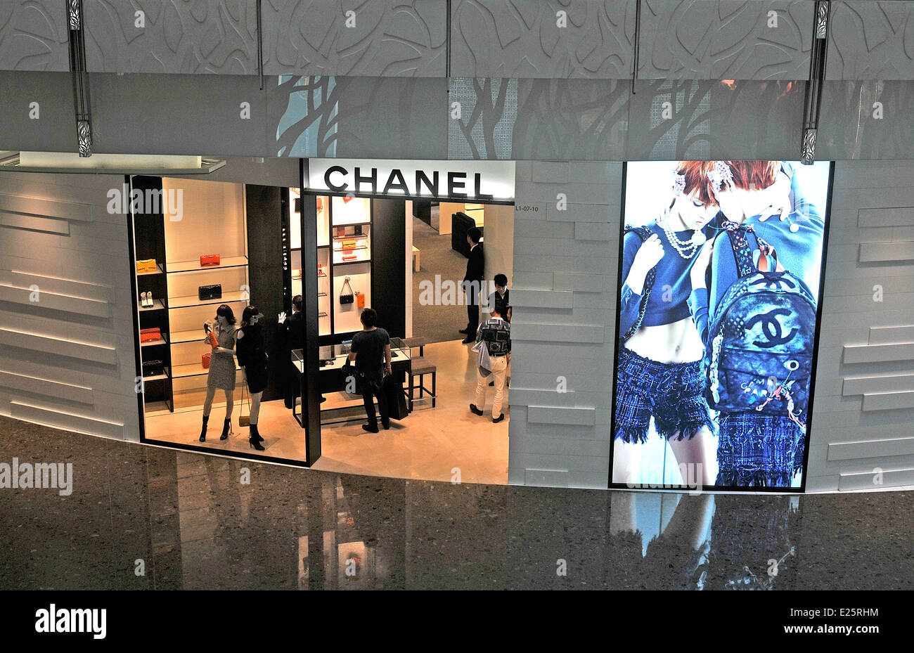 Chanel boutique IFC mall Pudong Shanghai China Stock Photo