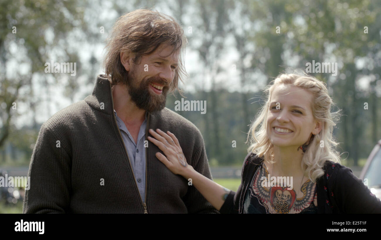 Johan Heldenbergh and Veerle Baetens in film stills for the movie Alabama Monroe  Featuring: Johan Heldenbergh.Veerle Baetens Where: United States When: 18 Aug 2013 Stock Photo