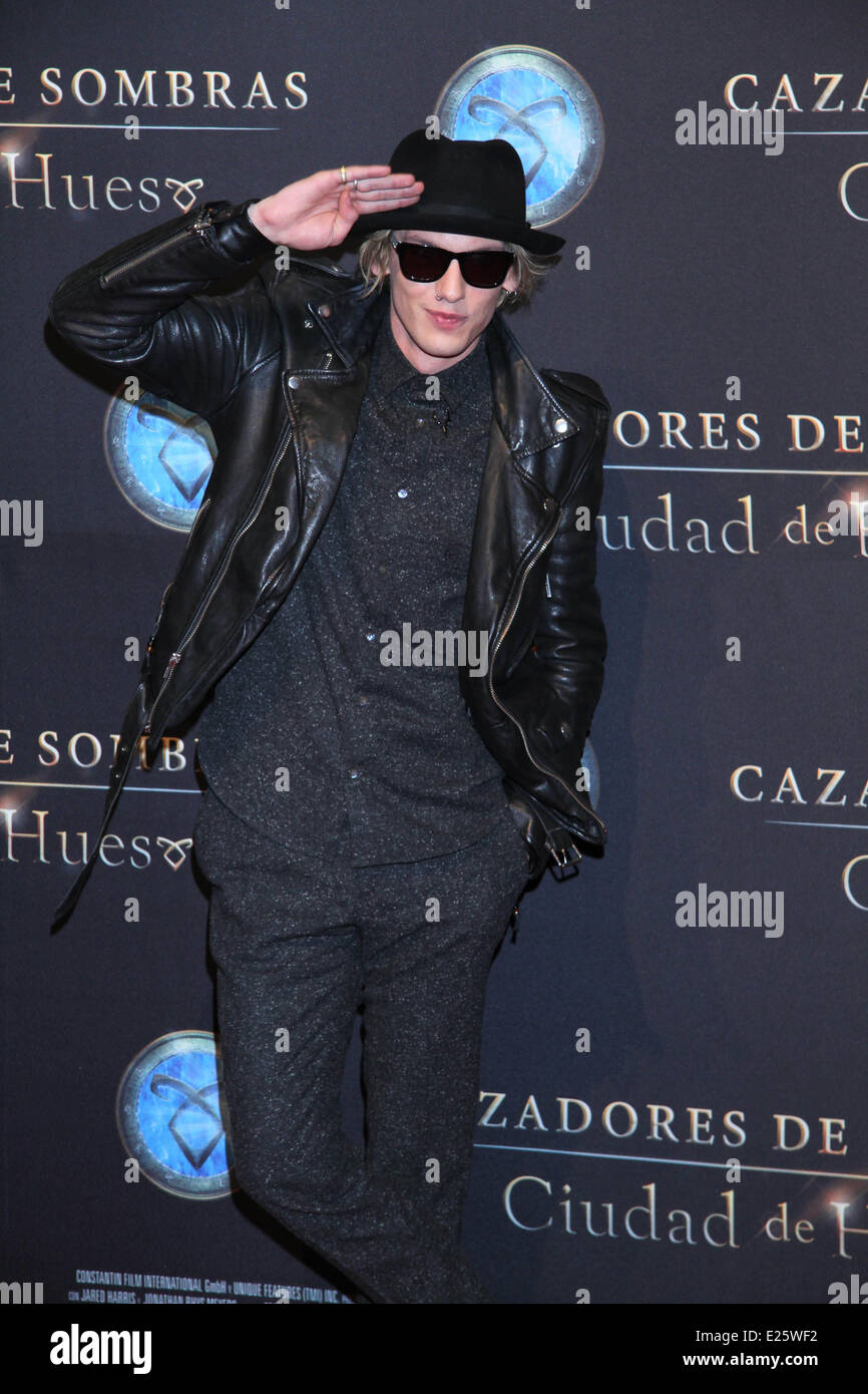 'The Mortal Instruments: City of Bones' Mexico City screening at Auditorio Nacional - Red Carpet  Featuring: Jamie Campbell Bowe Stock Photo