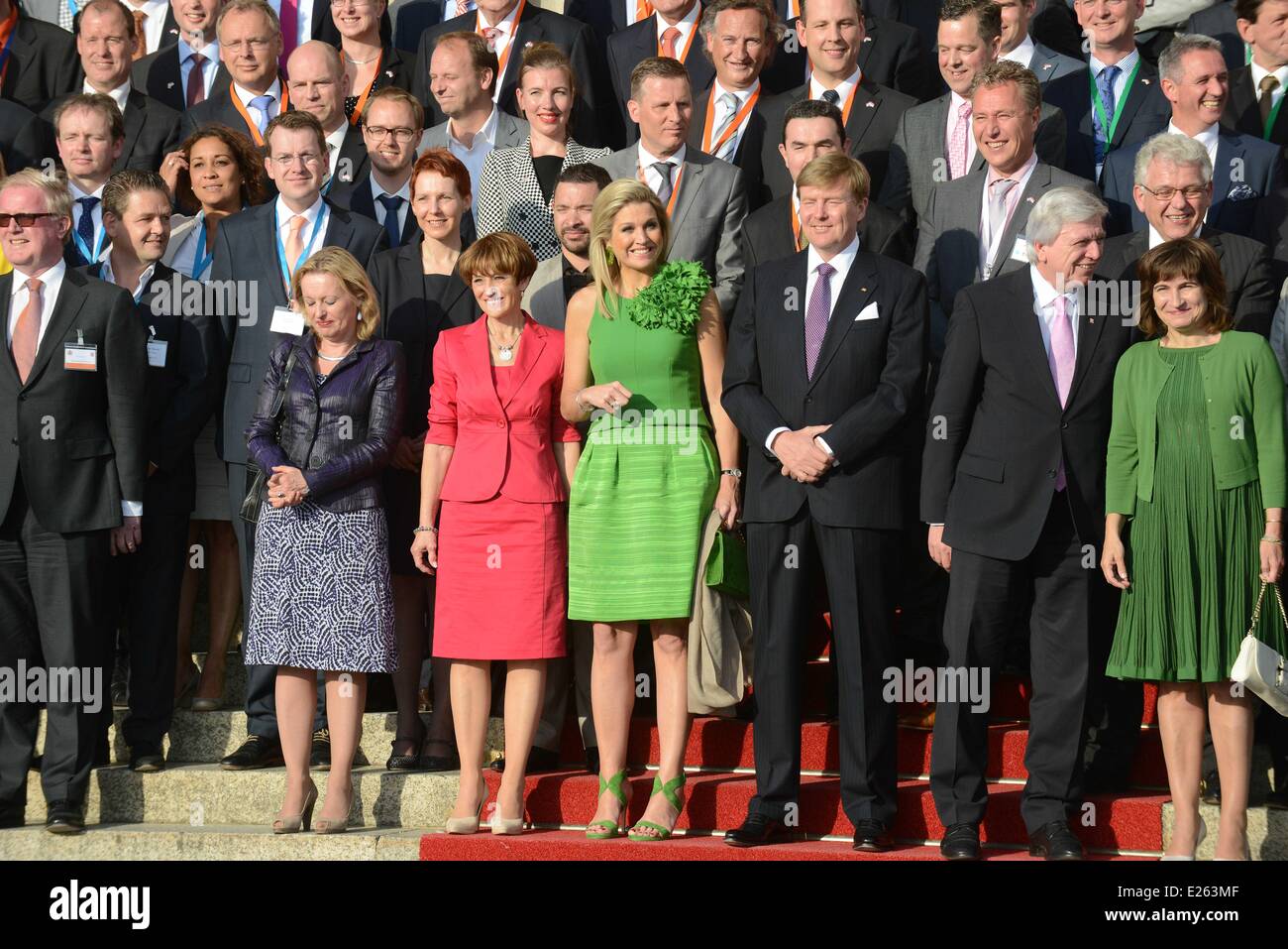 Queen Maxima and King Willem-Alexander of The Netherlands during their ...