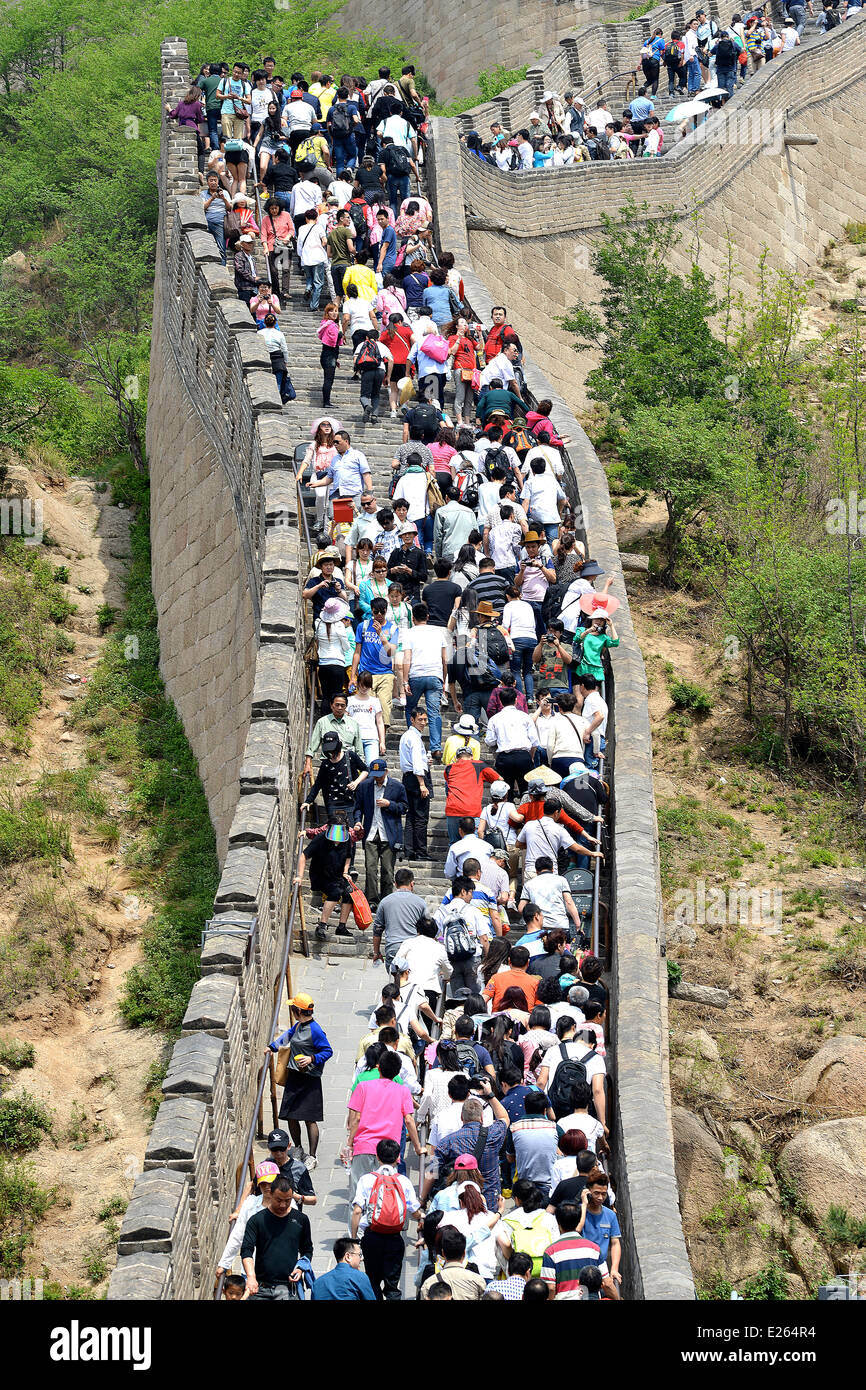The great wall, Badaling, China Stock Photo
