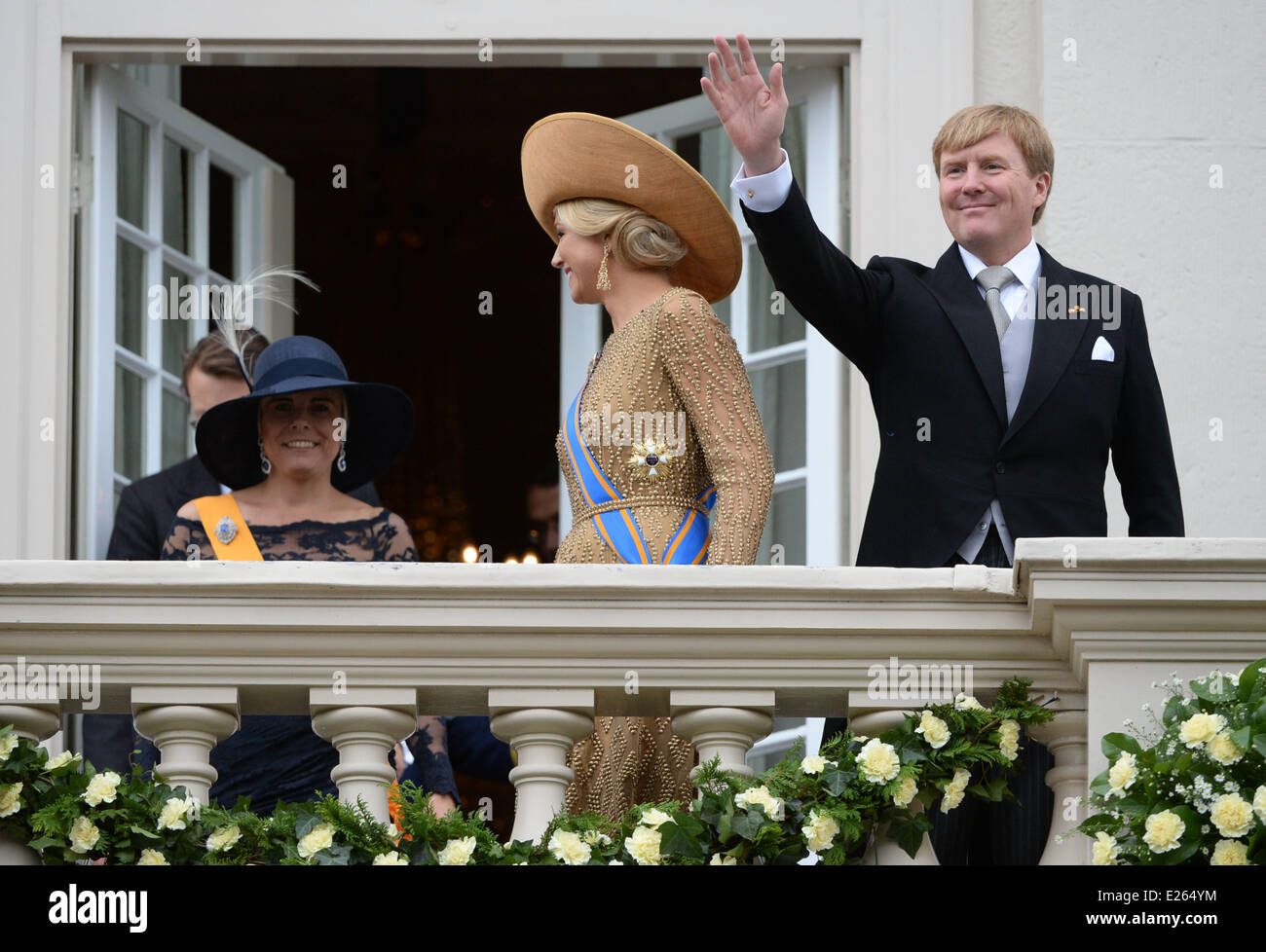 Queen Maxima and King Willem-Alexander of The Netherlands celebrate the ...