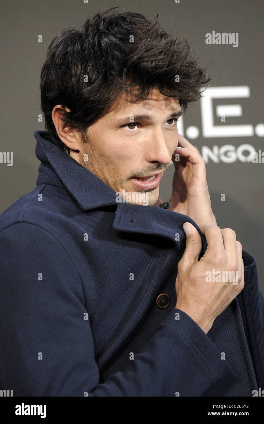 Andres Velencoso is unveiled as the new face of Mango Featuring: Andres  Velencoso Where: Madrid, Spain When: 10 Jan 2013 Stock Photo - Alamy