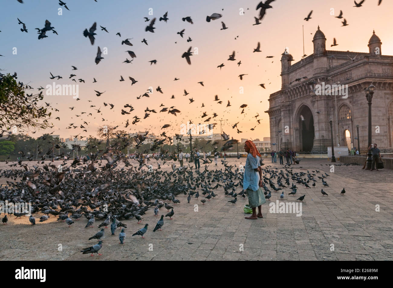 Gateway of India at dawn Mumbai Bombay India Stock Photo