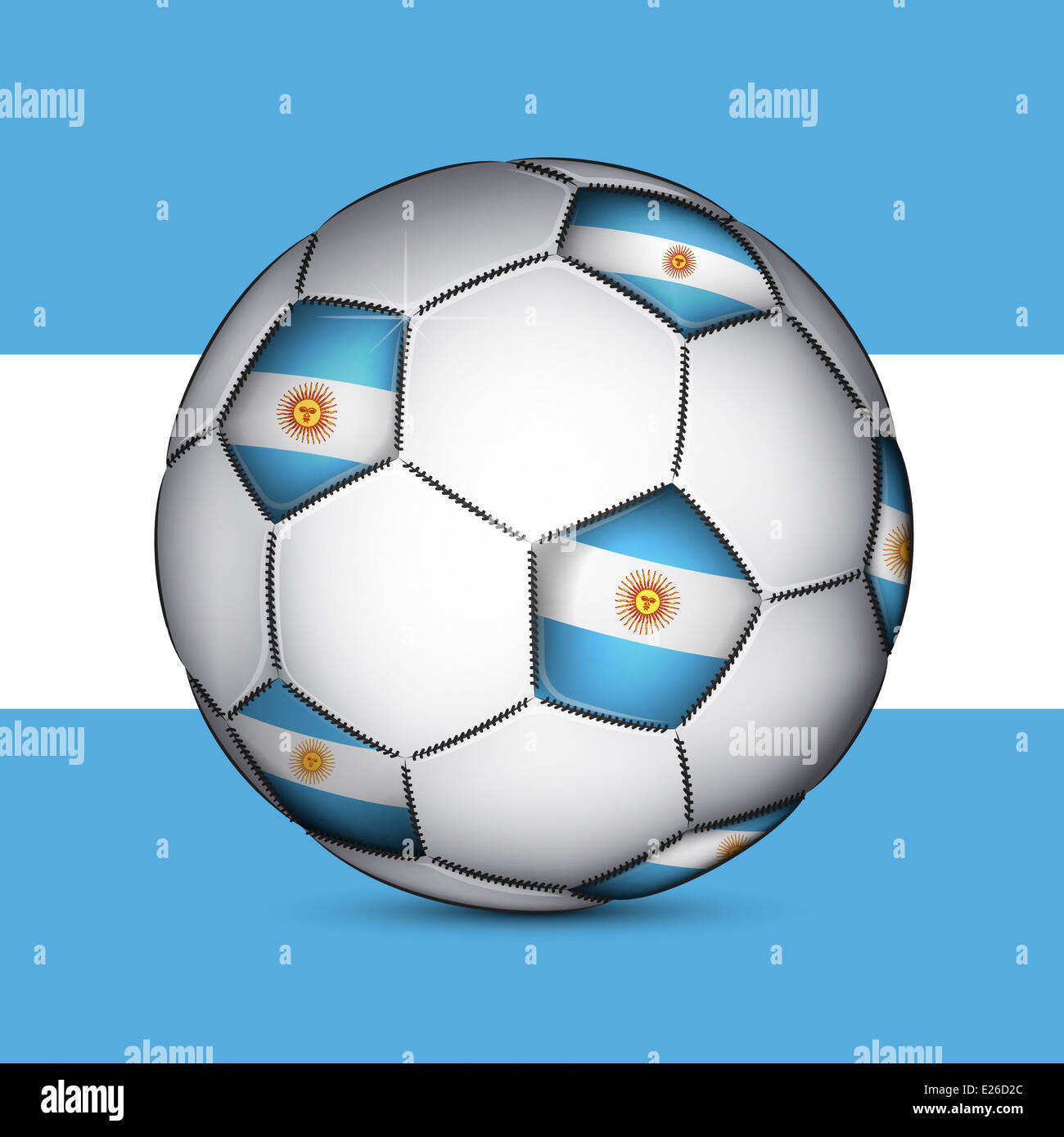 Argentine soccer ball Stock Photo Alamy