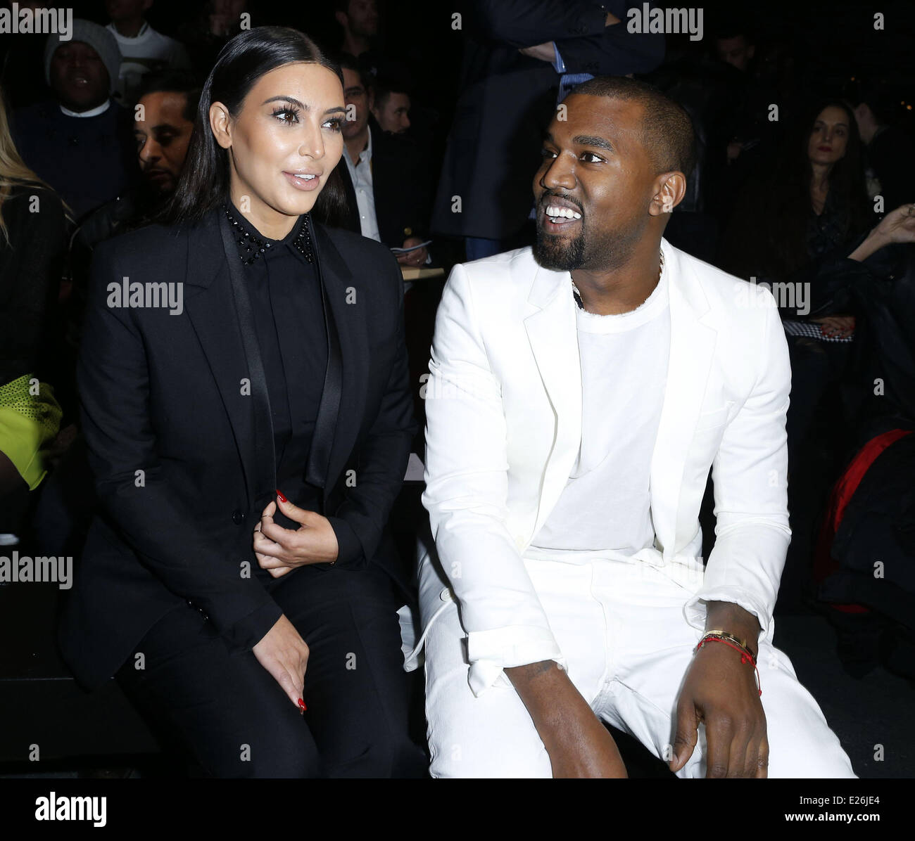 KIM KARDASHIAN GIVES BIRTH - REPORTS Reality TV star KIM KARDASHIAN and rapper KANYE WEST are celebrating the birth of their first child, according to reports.   The Keeping Up With The Kardashians beauty delivered a daughter at Cedars-Sinai Medical Cent Stock Photo