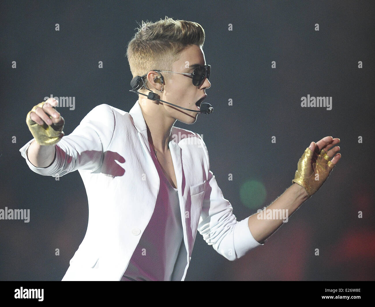 Justin Bieber in concert with support from Carly Rae Jepsen at Palais ...