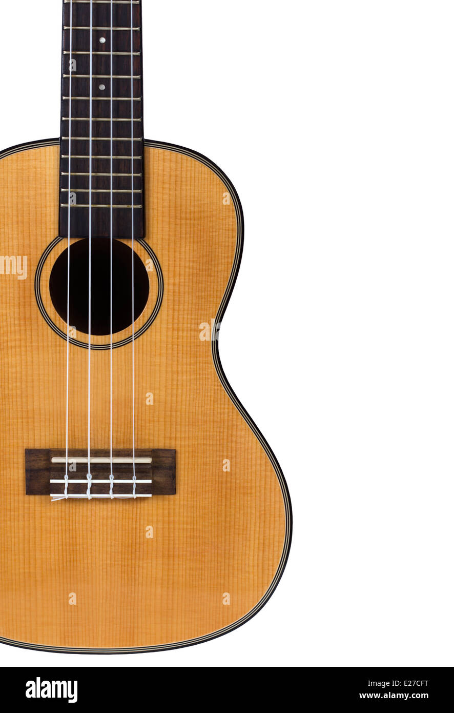 Ukulele hawaiian guitar isolated on white background Stock Photo Alamy