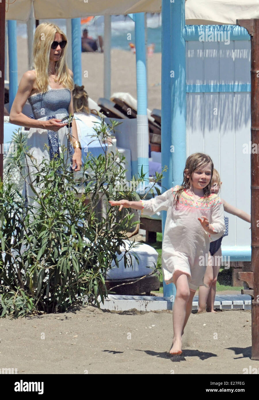 German model Claudia Schiffer, her husband Matthew Vaughn and their