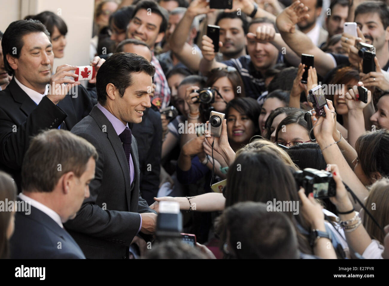 Henry Cavill & Russell Crowe: 'Man of Steel' Madrid Premiere