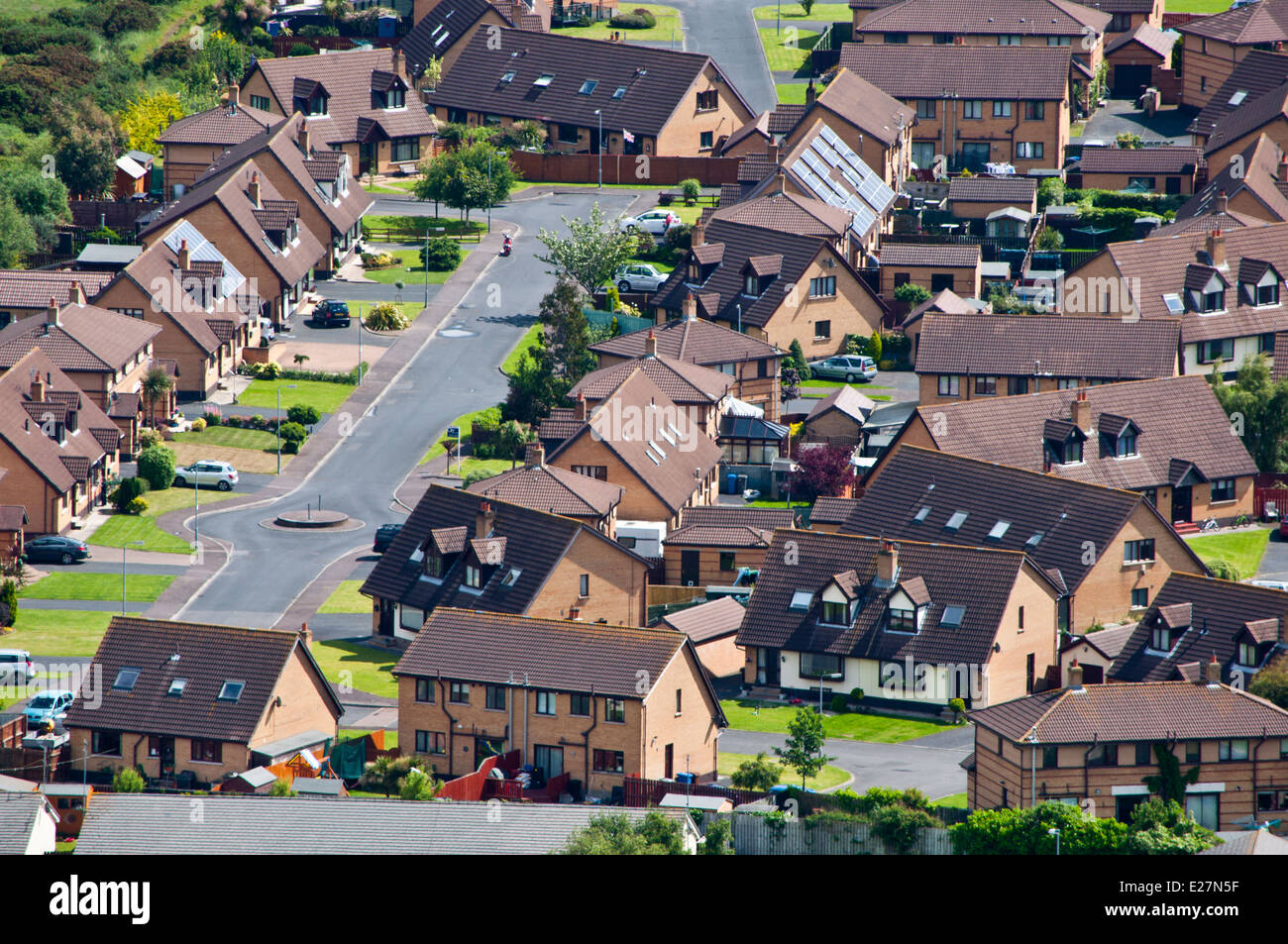 Modern housing estate of detached houses Newtownards County Down