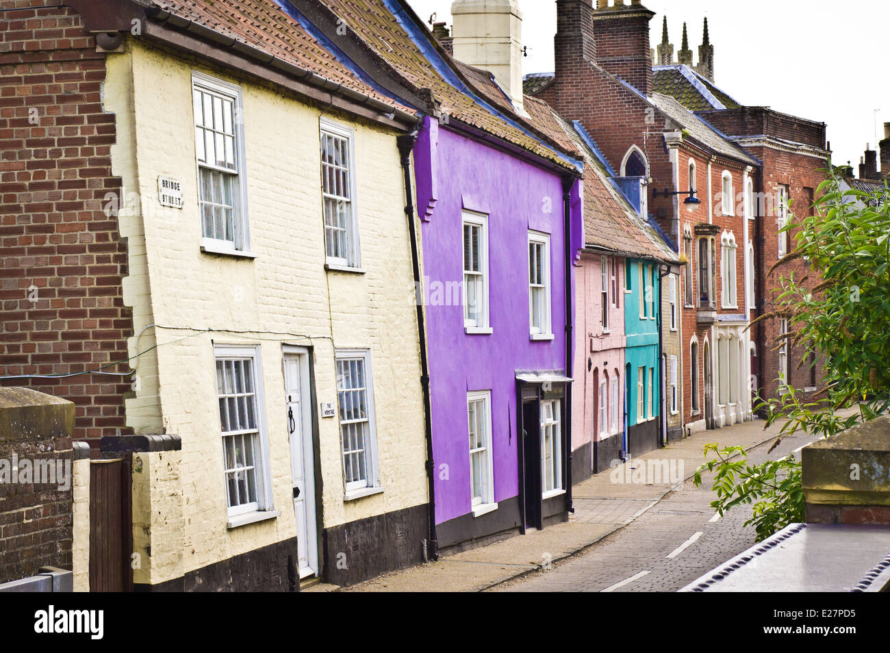 Colorful town houses in bungay hires stock photography and images Alamy