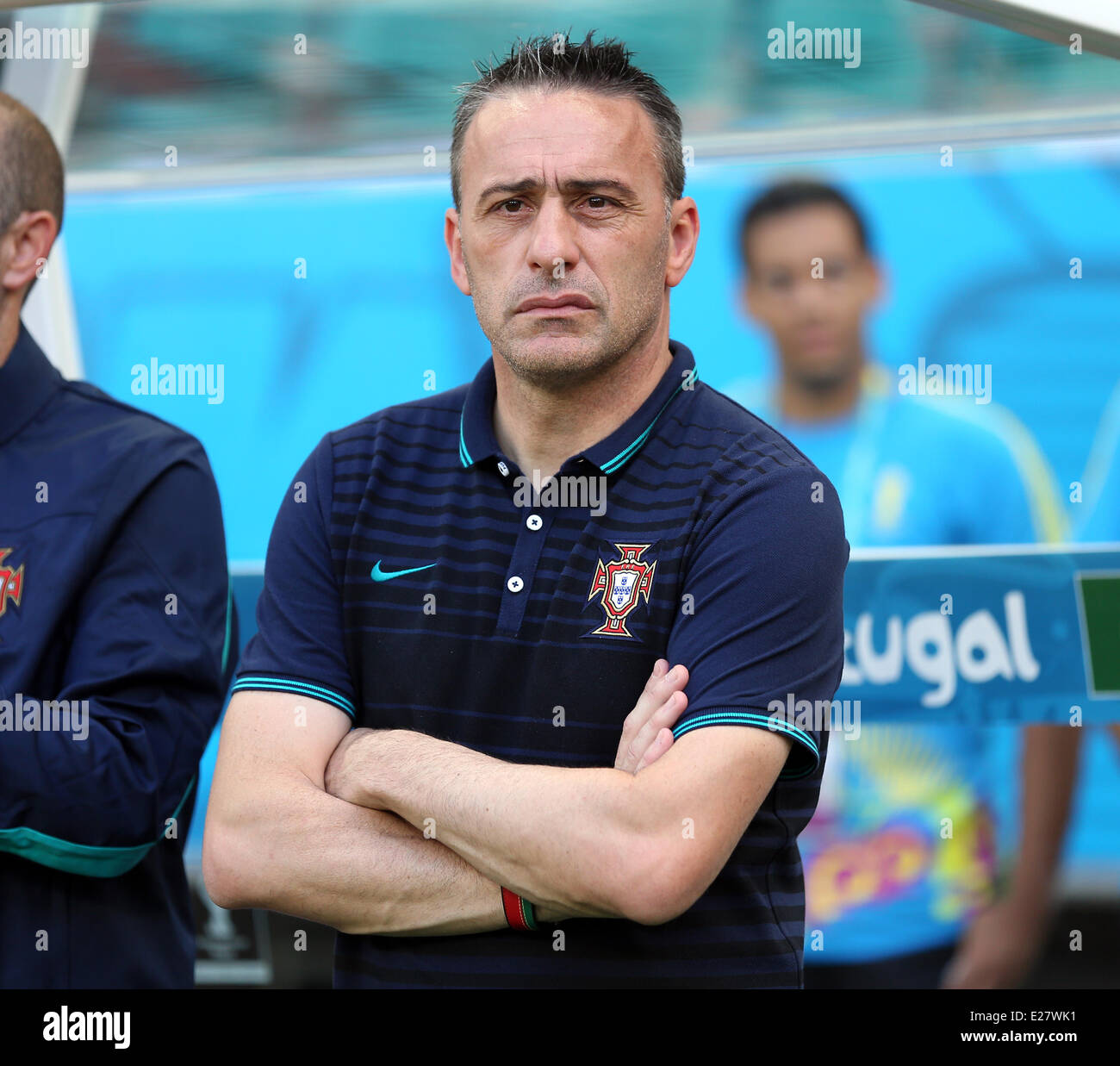 Salvador, Brazil. 16th June, 2014. World Cup finals 2014. Germany versus Portugal. Portugal coach Paulo Bento Credit:  Action Plus Sports/Alamy Live News Stock Photo