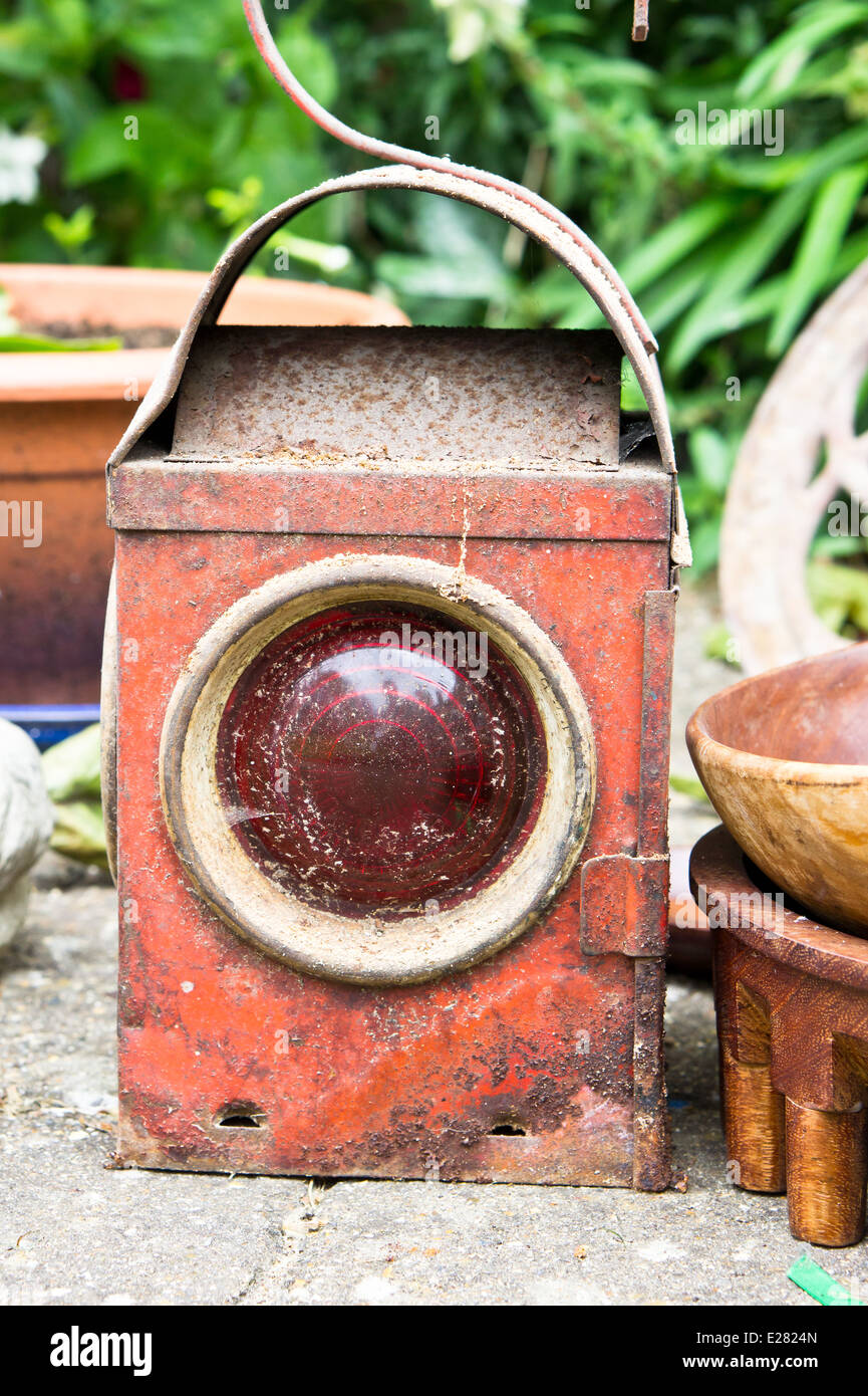 Rusty Lantern A rusty antique lantern at a second hand market Stock Photo - Alamy