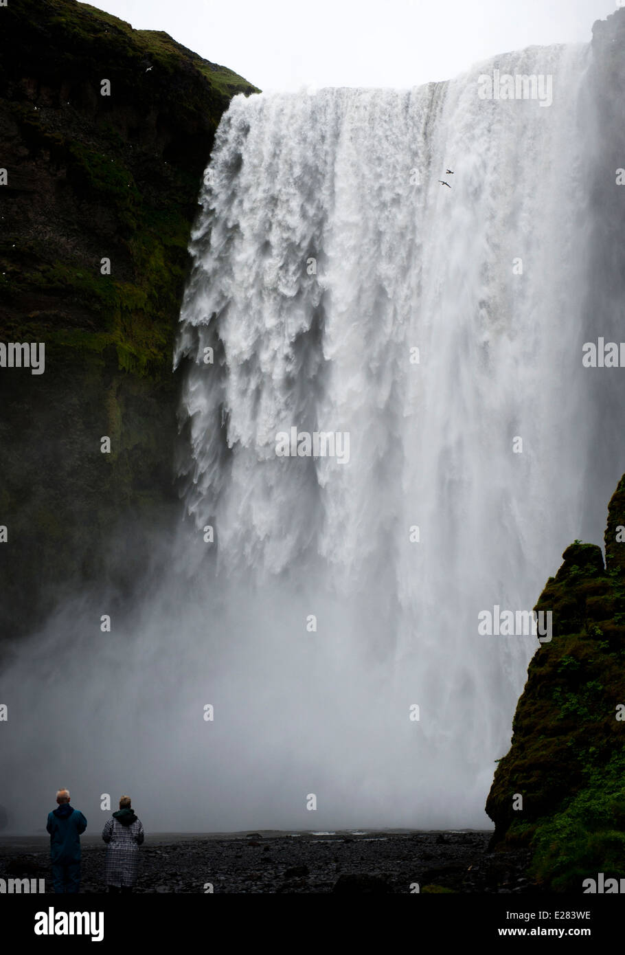 Skógarfoss waterfall Stock Photo
