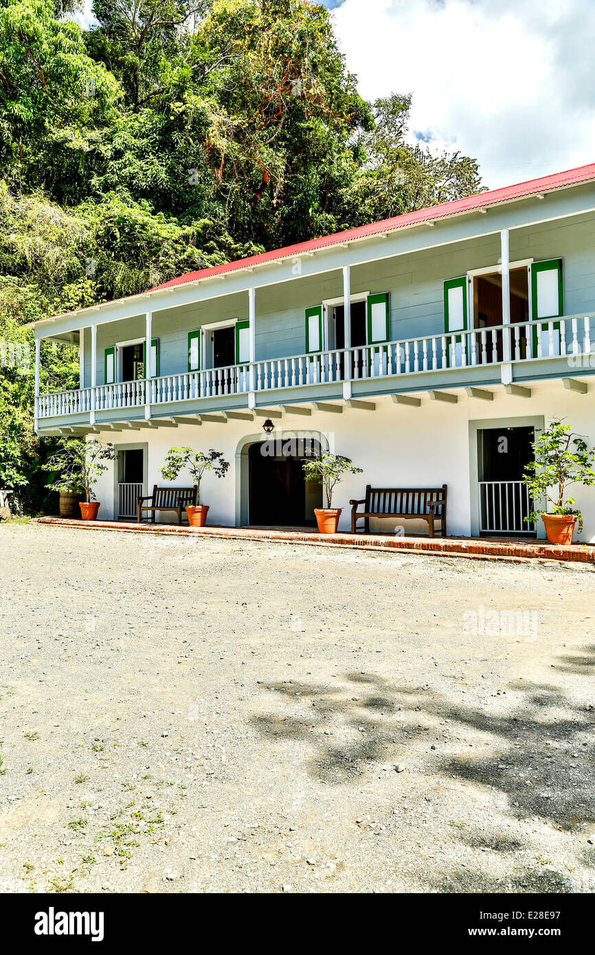 Big House, Hacienda Buena Vista, near Ponce, Puerto Rico Stock Photo