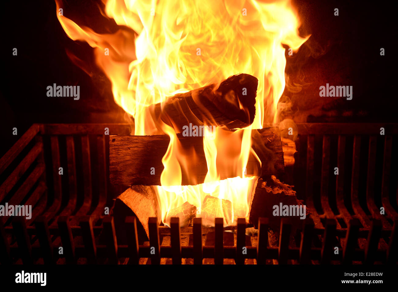 A close up shot of an open fire Stock Photo Alamy