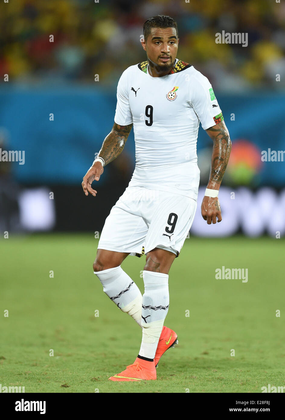 Natal, Brazil. 16th June, 2014. Kevin Prince Boateng of Ghana seen during the FIFA World Cup 2014 group G preliminary round match between Ghana and the USA at the Estadio Arena das Dunas Stadium in Natal, Brazil, 16 June 2014. Credit:  dpa picture alliance/Alamy Live News Stock Photo