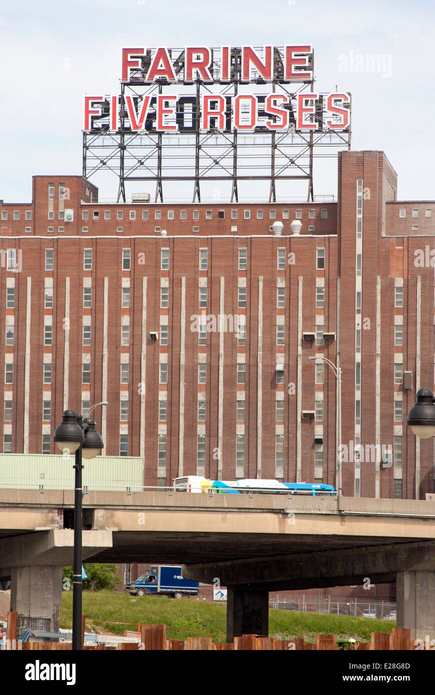 Iconic Montreal sign Farine Five Roses during the daytime Stock Photo ...