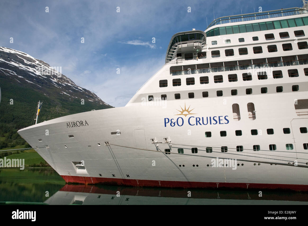 P&O cruise ship Aurora Stock Photo