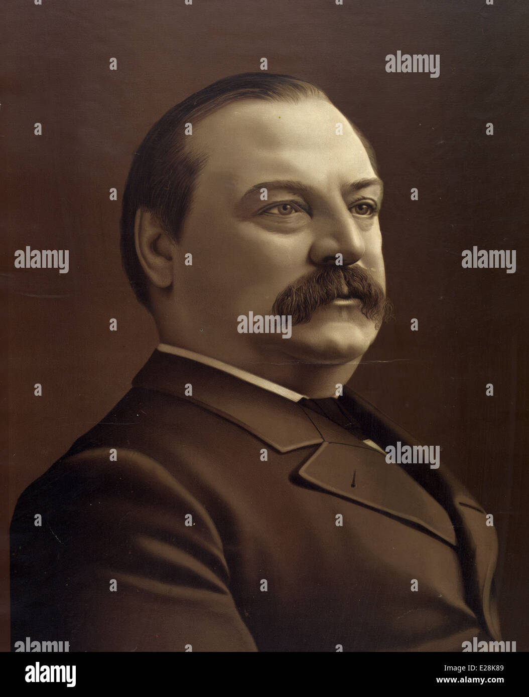 Stephen Grover Cleveland, 22nd and 24th President of the United States of America Stock Photo