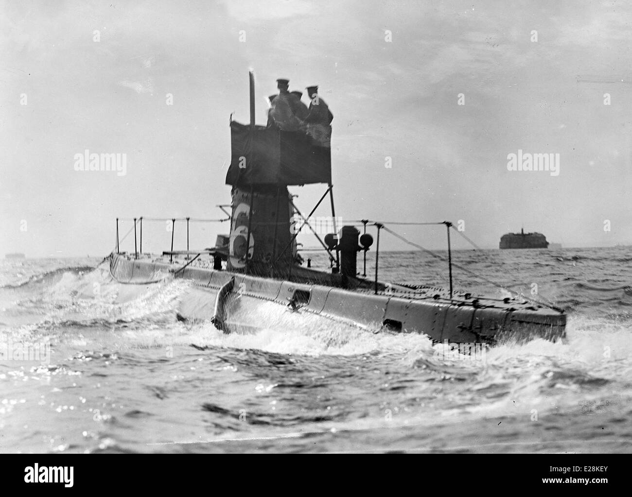 HMS B6 submarine Stock Photo