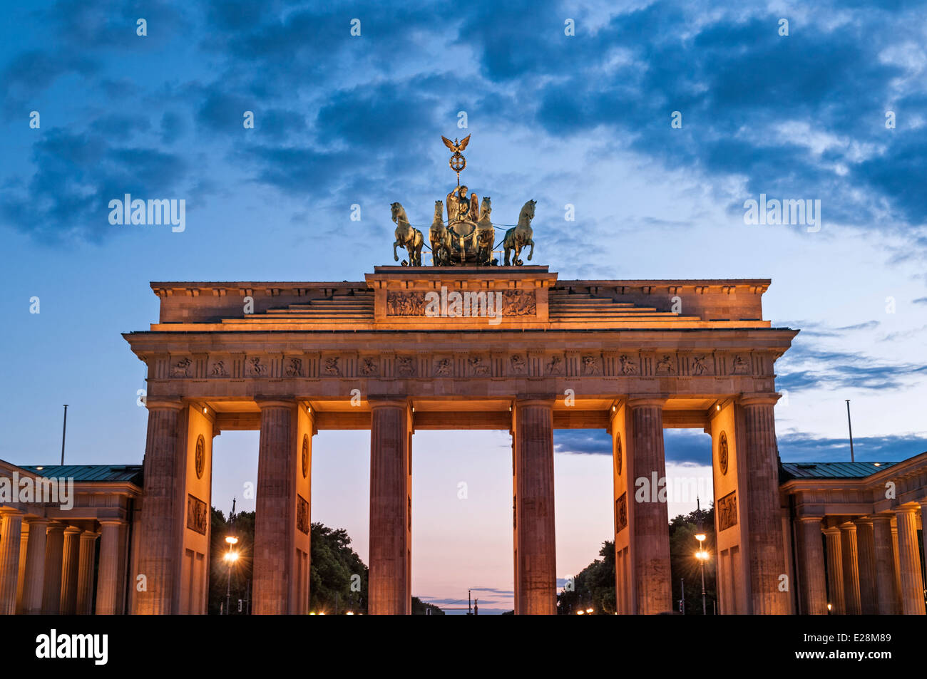 Brandenburg Gate Brandenburger Tor Berlin Germany Stock Photo