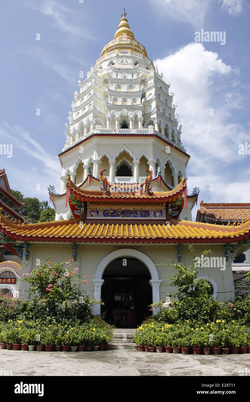 Kek Lo Si temple, Buddhist temple, Air Itam, Penang, Malaysia. Stock Photo