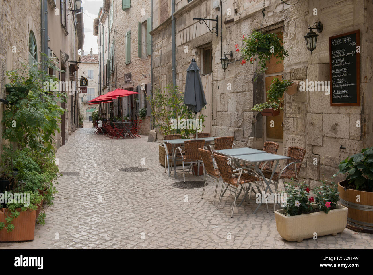 Restaurant in the centre of Barjac in the Gard (30) departement of