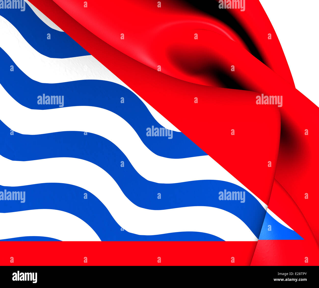 Flag of Adrados, Spain. Close Up Stock Photo Alamy