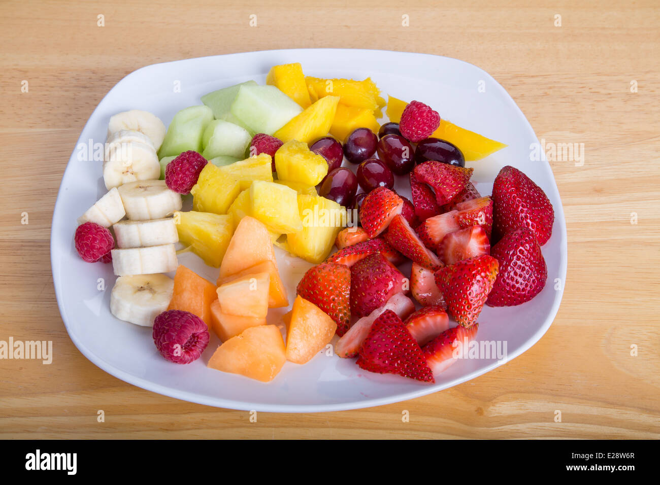 Pineapple melon fruit salad hi-res stock photography and images - Alamy