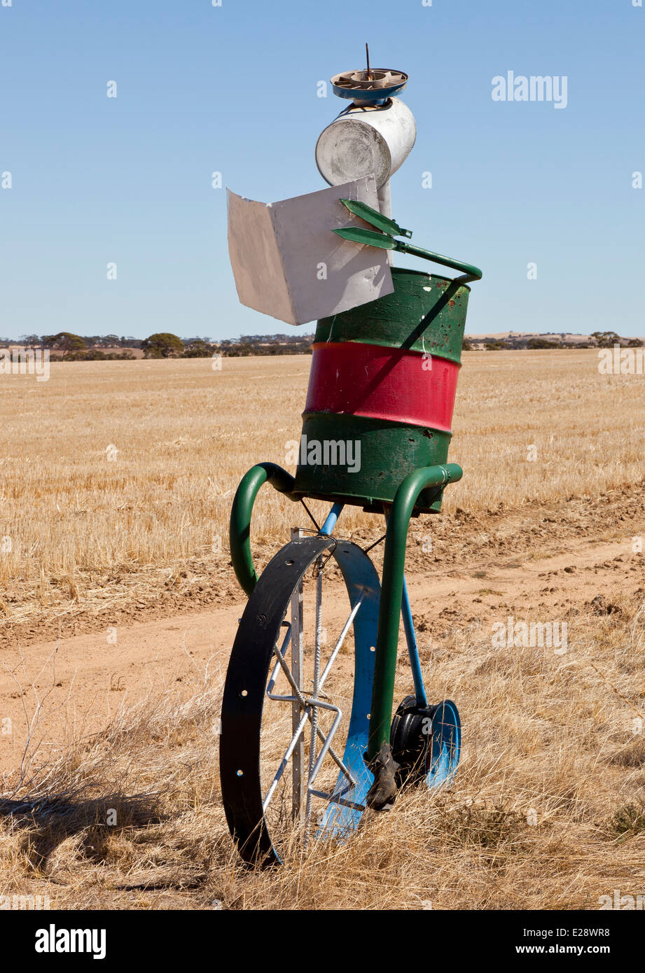 A Tin Horse on the Tin Horse Highway in Western Australia Stock Photo