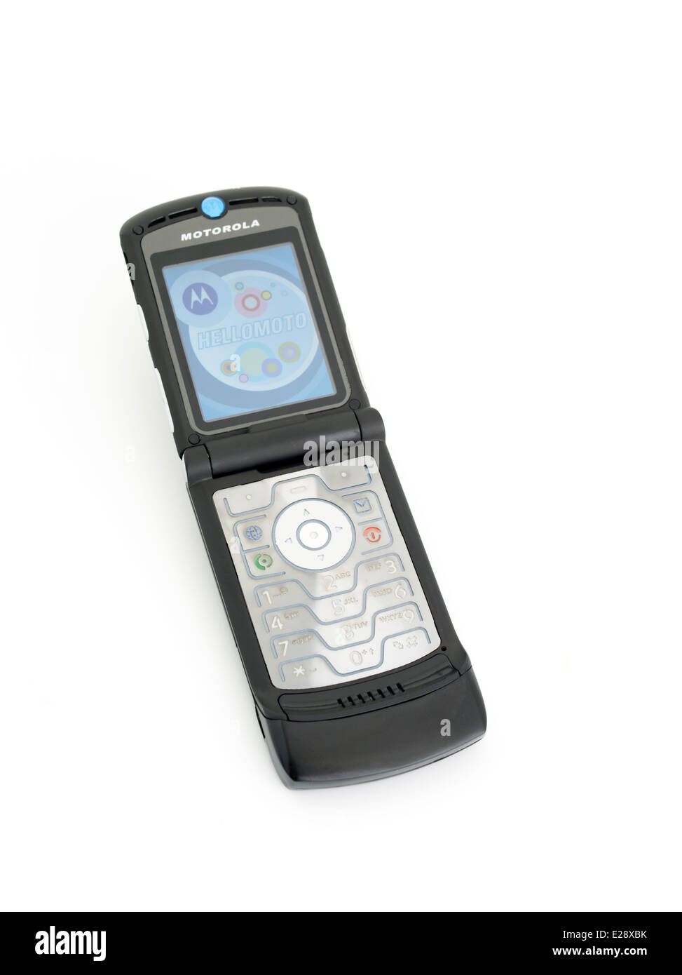 Motorola Razr V3 mobile cellular phone released 2004 Stock Photo