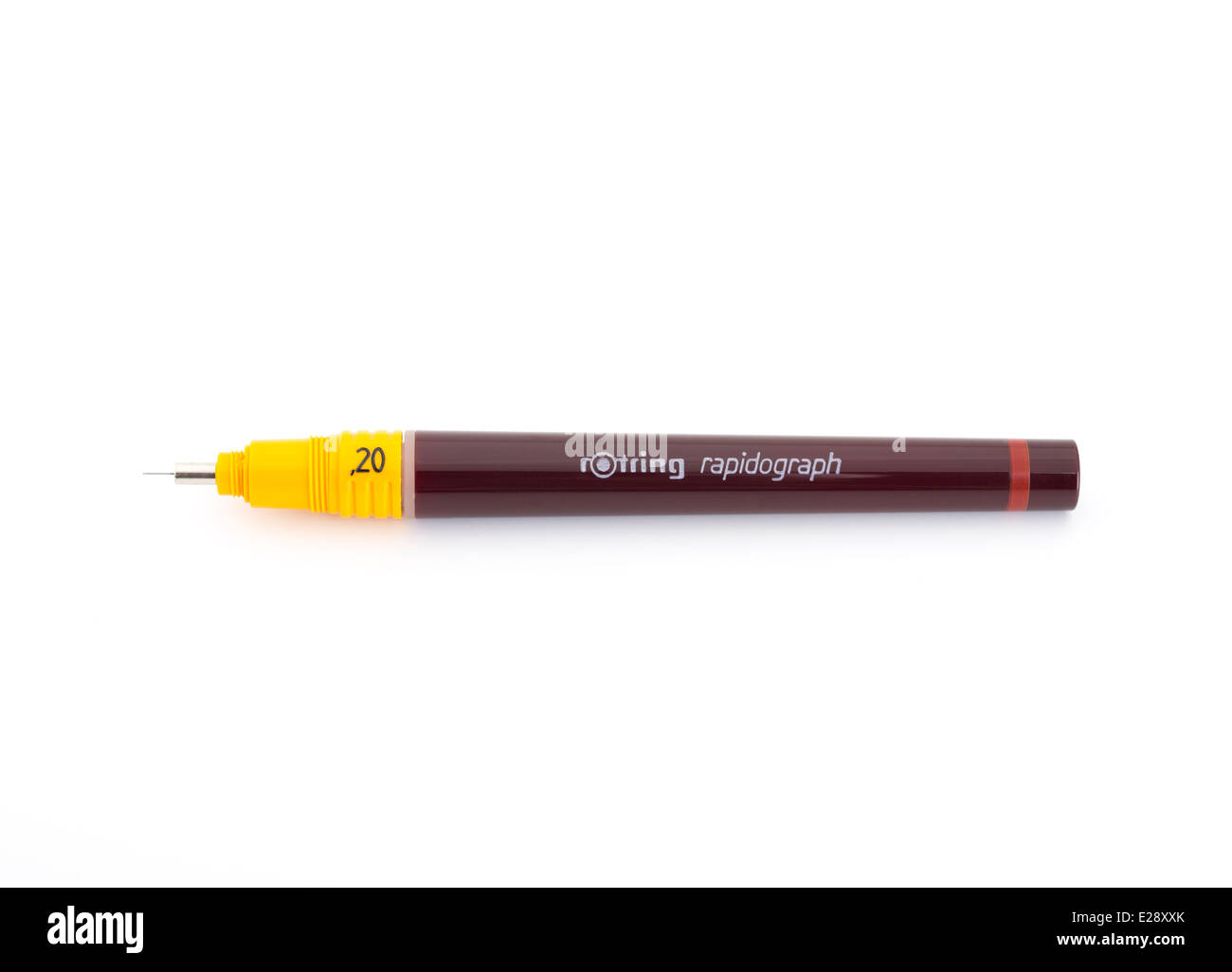 Technical Pens Isolated On White Background Stock Photo - Download Image  Now - iStock