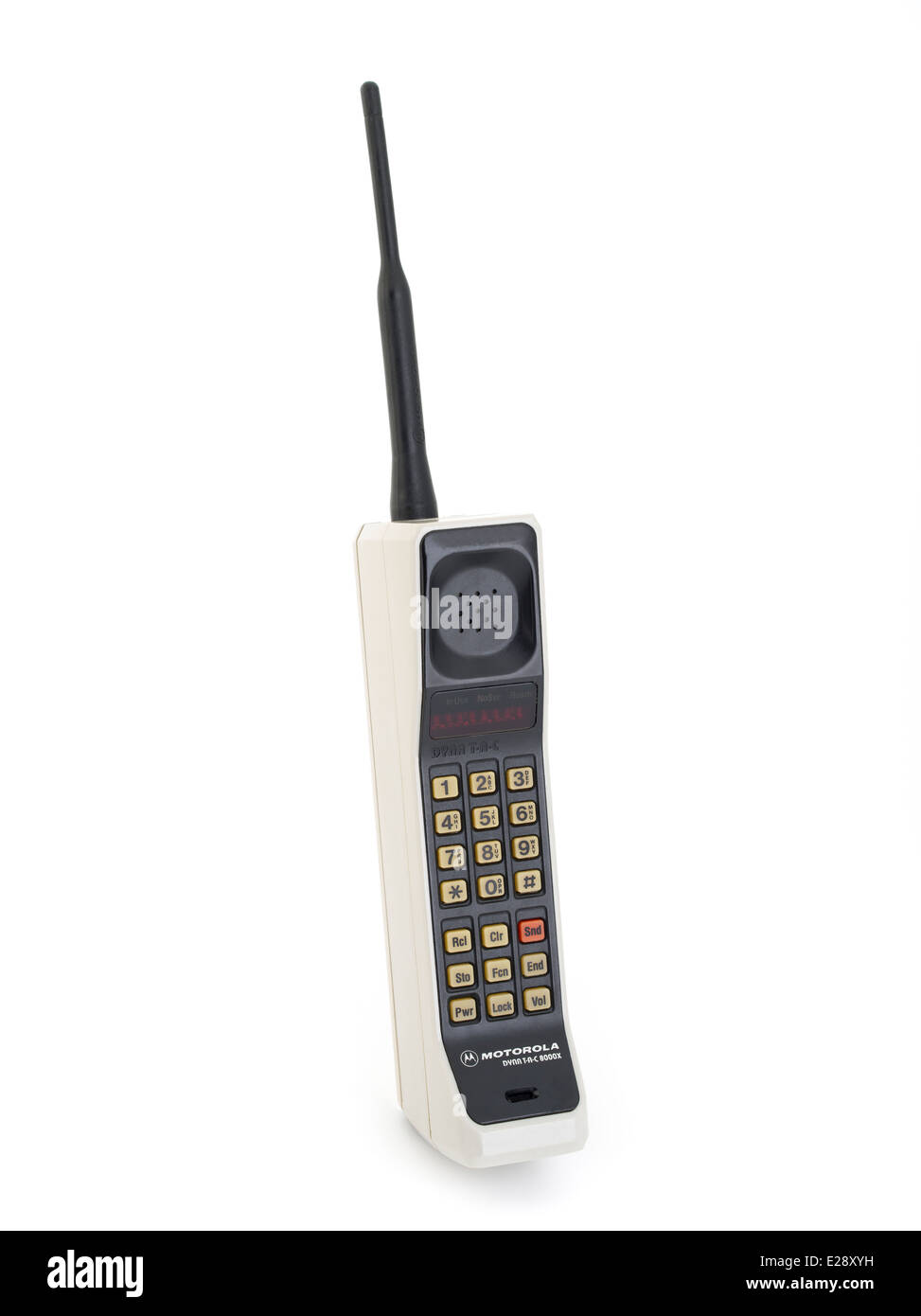 VINTAGE Motorola DynaTAC 8000x produced in 1984 First mobile cellular phone. Stock Photo