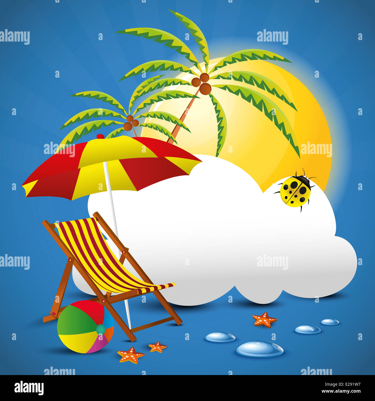 Visualize Summer Summer Concept Illustration Design Stock Photo - Alamy