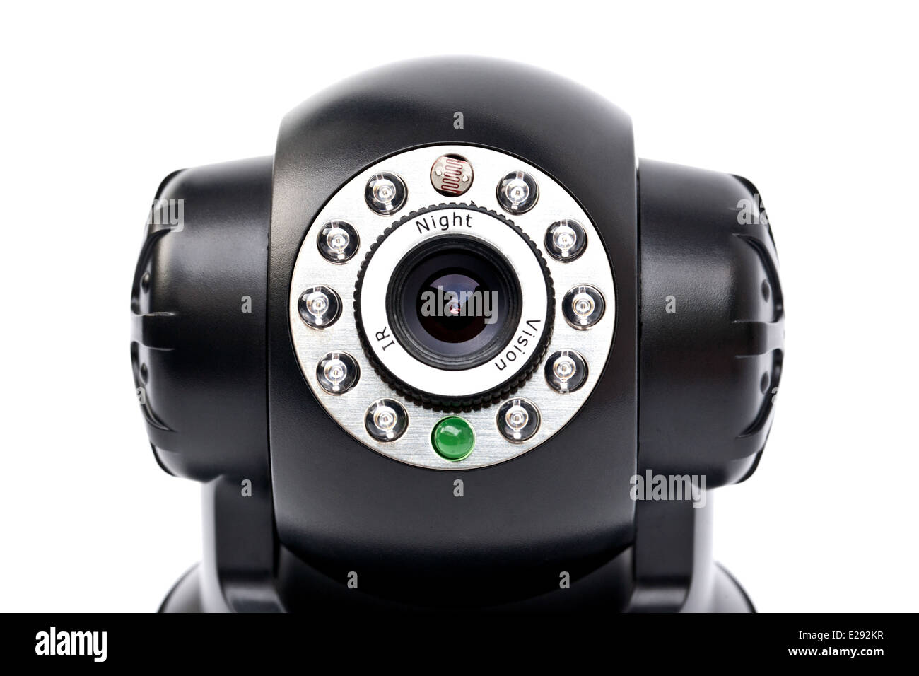 One black camera isolated on white background Stock Photo - Alamy