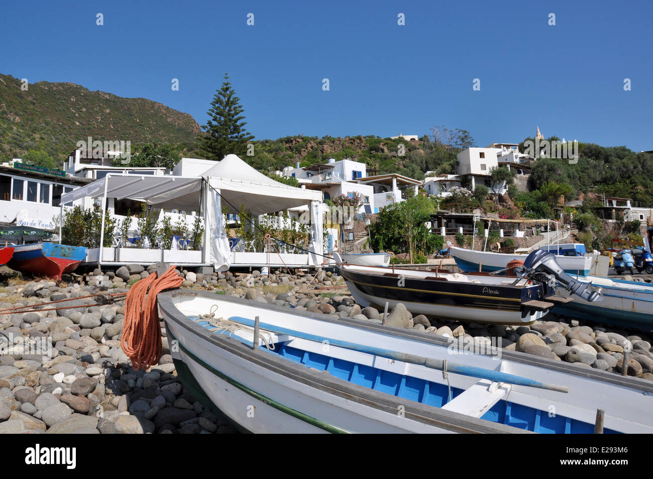 Aeolian Islands, Panarea, Messina Sicily, Italy, europe Stock Photo