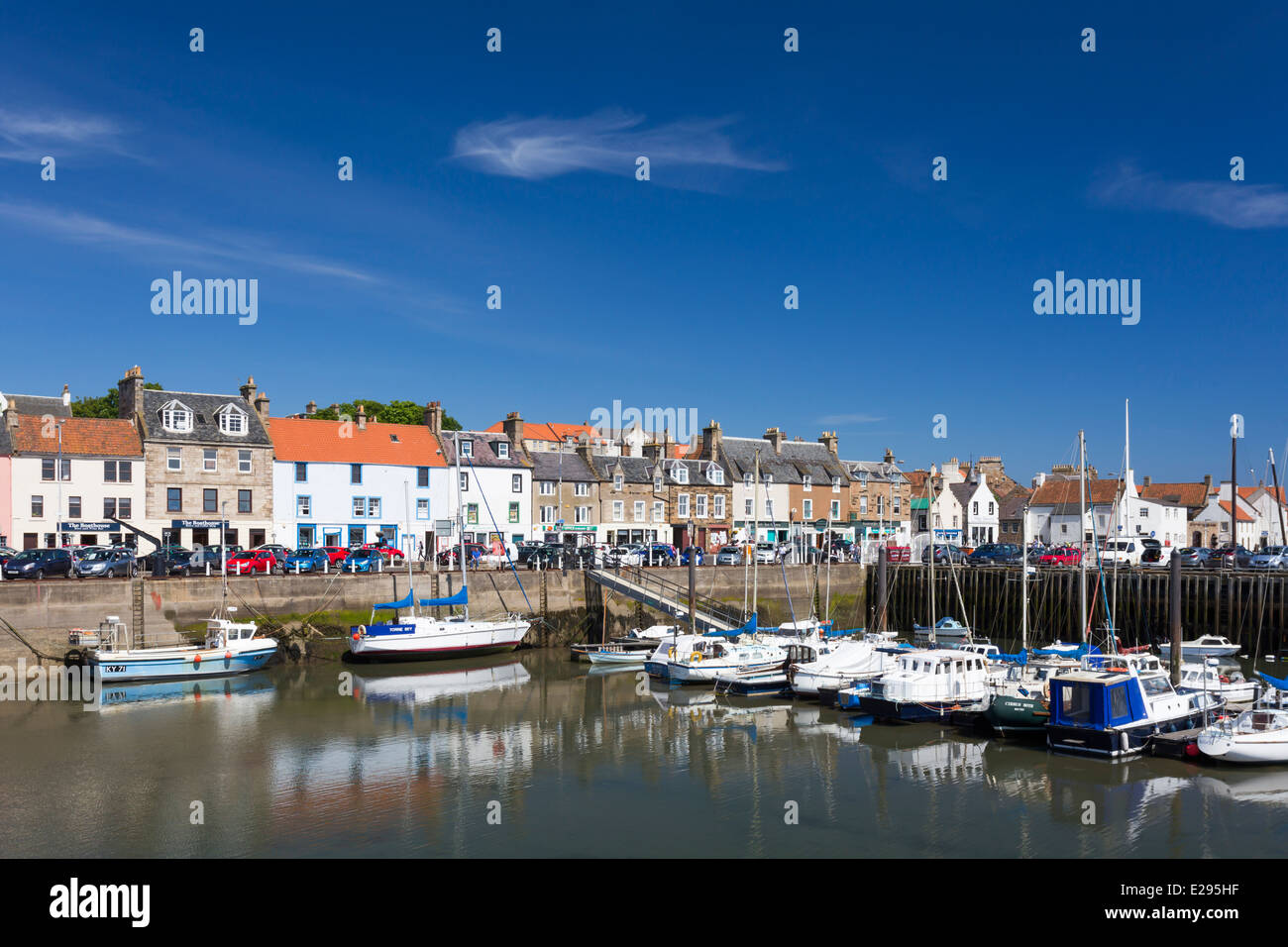 Anstruther Harbour in the East Neuk of Fife Stock Photo