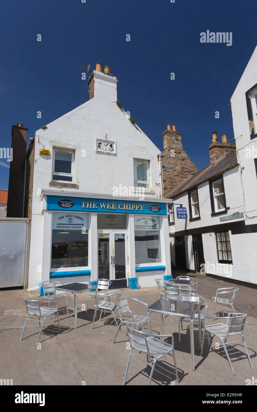 The Wee Chippy in Anstruther in the East Neuk of Fife Stock Photo