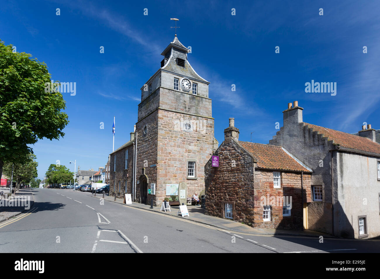 Main Street Crail in the East Neuk of Fife Stock Photo