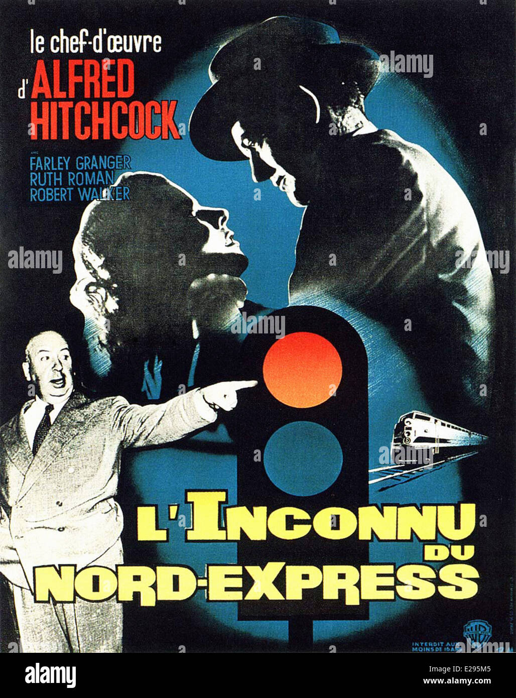 Strangers on a Train L'inconnu du NordExpress French Movie Poster Director Alfred
