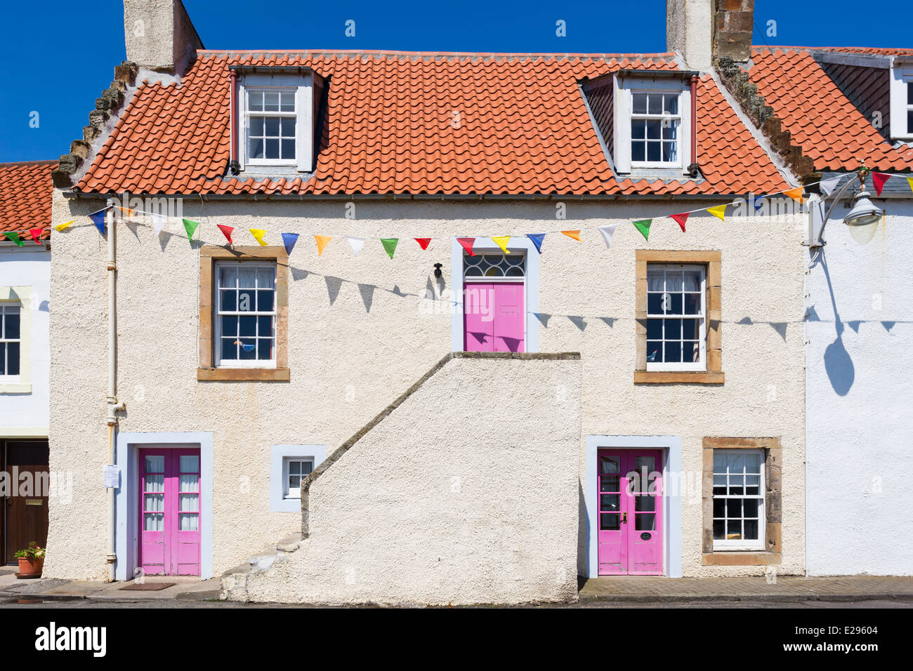 Houses in St Monans East Neuk Fife Stock Photo Alamy