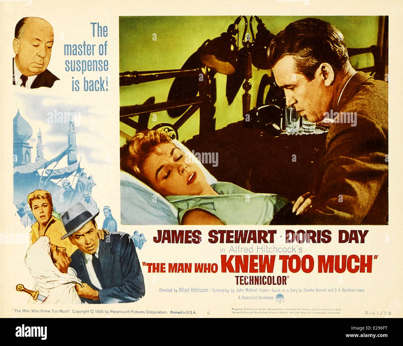 The Man Who Knew Too Much Movie Poster Director Alfred Hitchcock