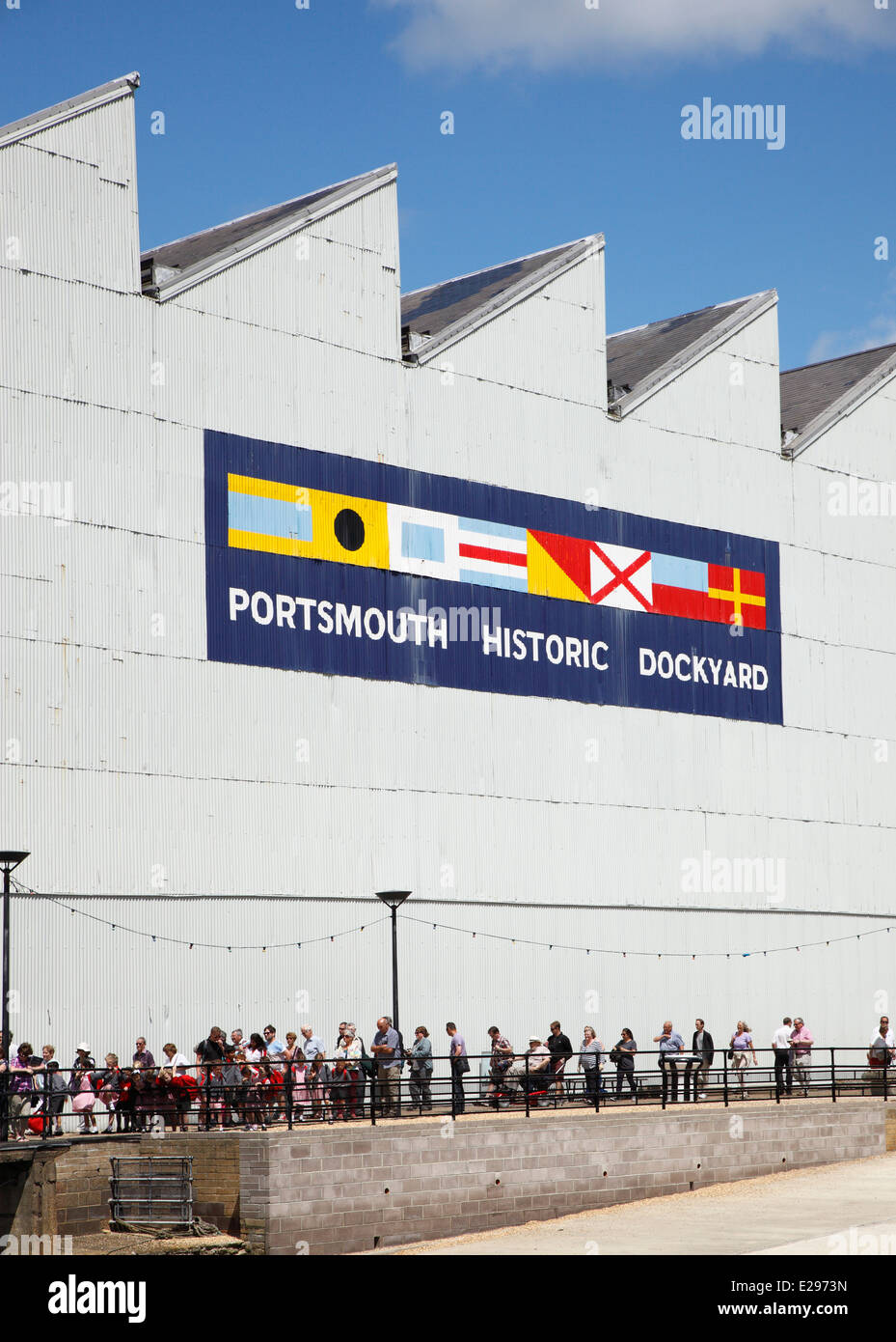Portsmouth Historic Dockyard. Stock Photo