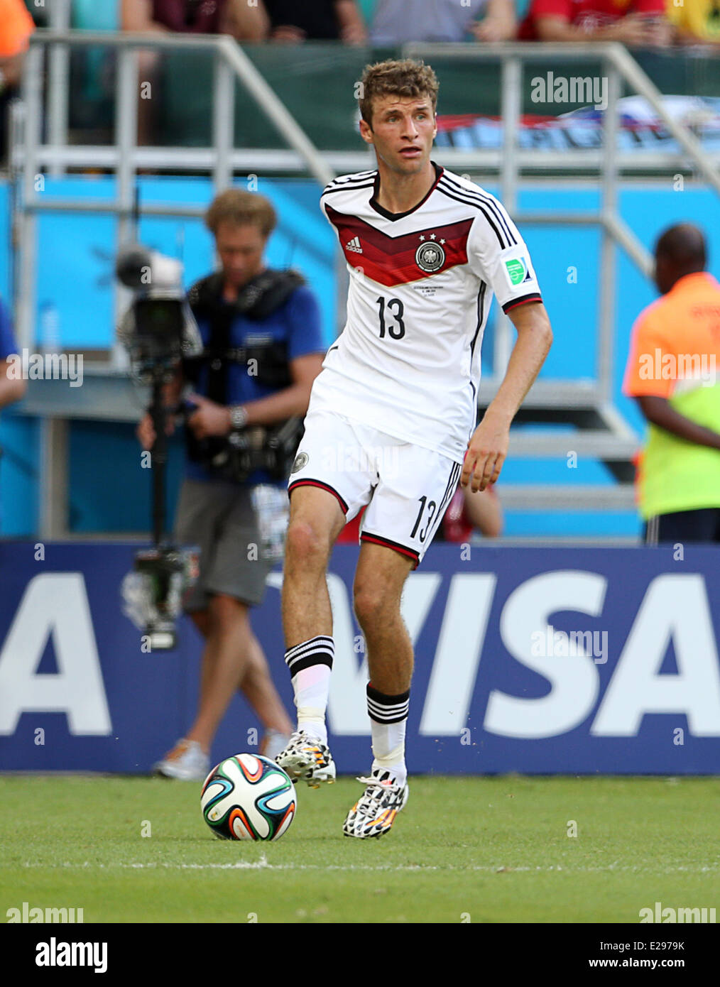 Savador, Brazil. 16th June, 2014. World Cup finals 2014. Germany versus Portugal. Thomas Muller Credit:  Action Plus Sports/Alamy Live News Stock Photo