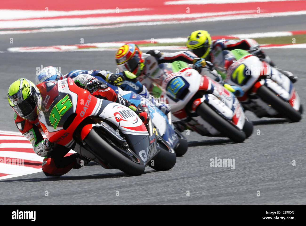 Barcelona, Spain. 15th June, 2014. BARCELONA SPAIN -15 Jun: Anthony West in Moto 2 race disputed in the circuit of Barcelona-Catalunya, on June 15, 2014. Photo: Joan Valls/Urbanandsport/Nurphoto © Joan Valls/NurPhoto/ZUMAPRESS.com/Alamy Live News Stock Photo